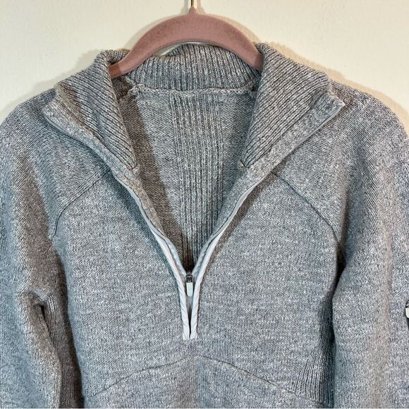 Lululemon Summit Stride Sweater Heathered Core Ultra Light Grey Women’s Medium - Picture 3 of 12